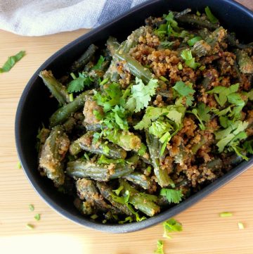 Punjabi style Green Beans Fry - thespiceadventuress.com