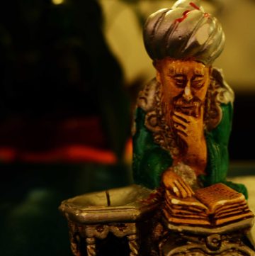 old wise man miniature sculpture