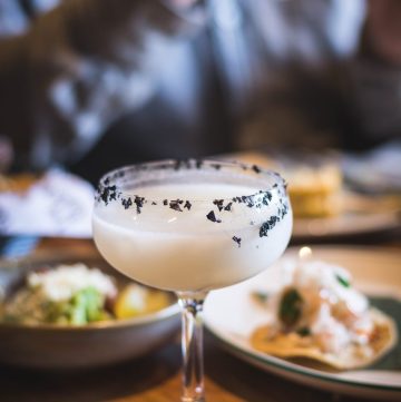 Coconut jalapeno lime infused frozen margarita