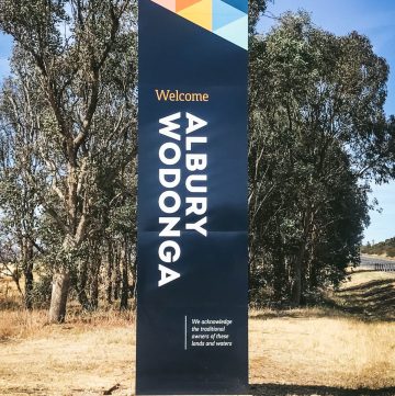 welcome to albury road sign