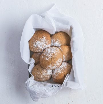 Banana chocolate cookies in a box