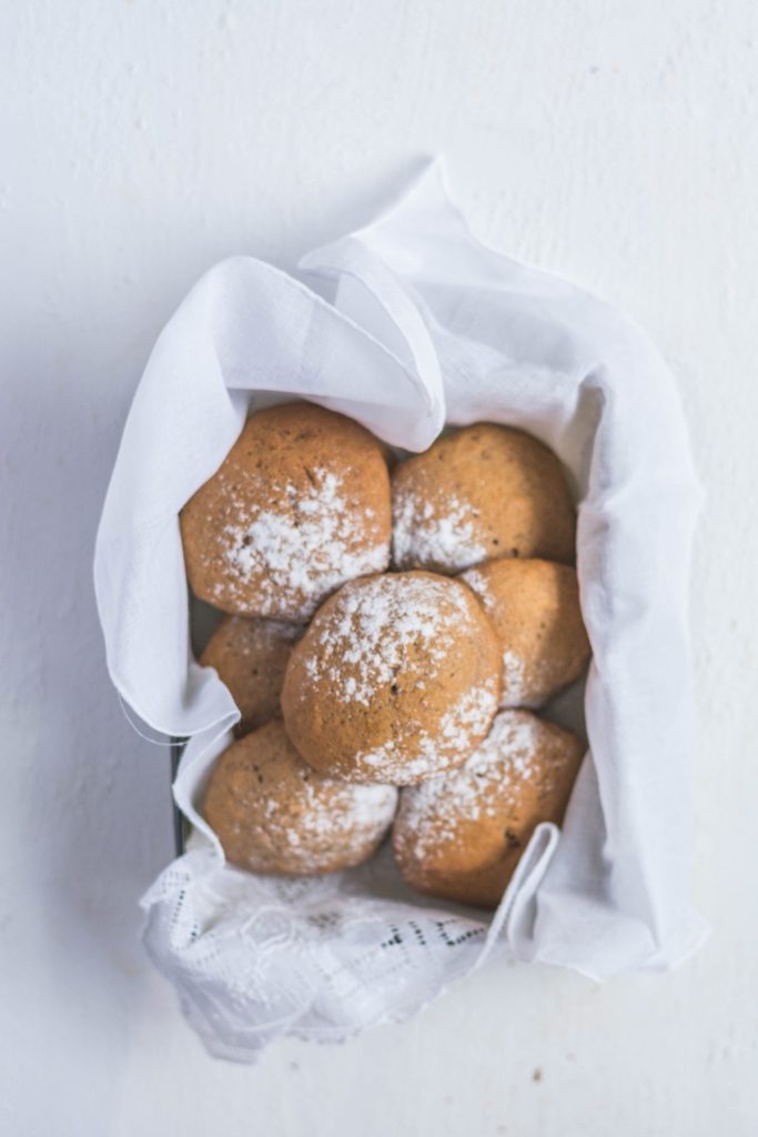 Banana chocolate cookies in box