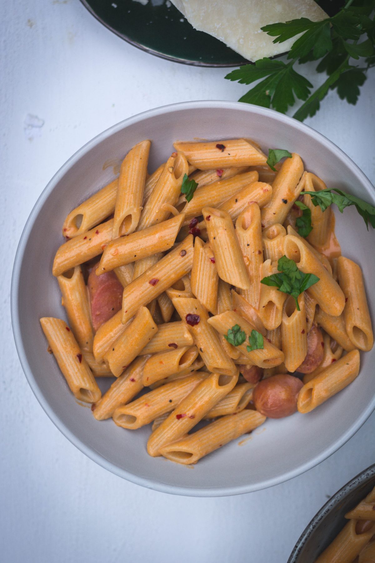 Penne in Tomato Vodka Sauce - thespiceadventuress.com