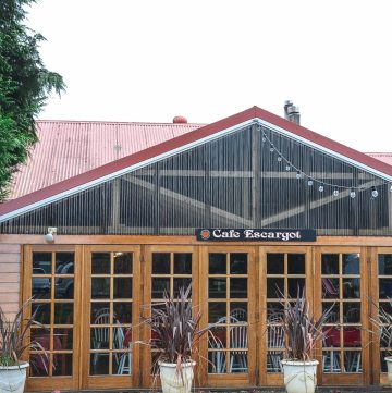 exterior of cafe escargot